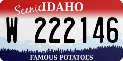 ID license plate W222146