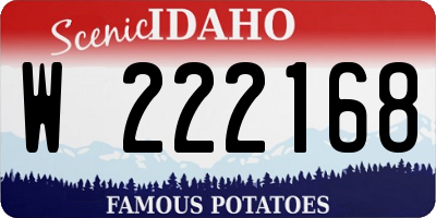 ID license plate W222168
