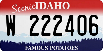 ID license plate W222406