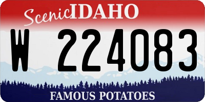 ID license plate W224083