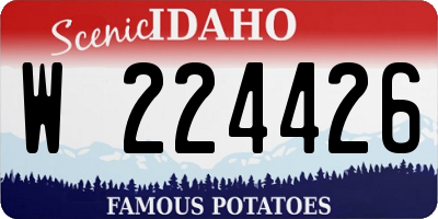ID license plate W224426