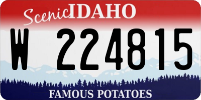 ID license plate W224815