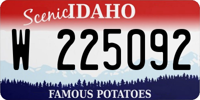ID license plate W225092