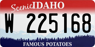 ID license plate W225168