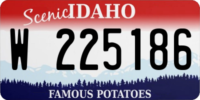 ID license plate W225186