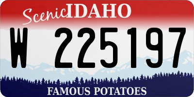 ID license plate W225197