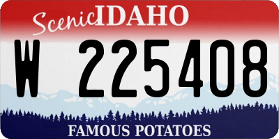 ID license plate W225408