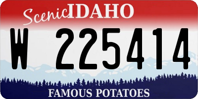 ID license plate W225414