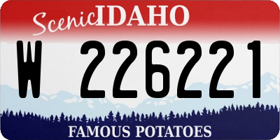 ID license plate W226221