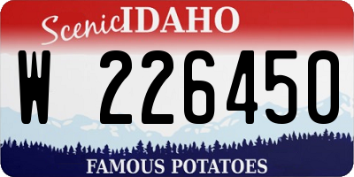 ID license plate W226450