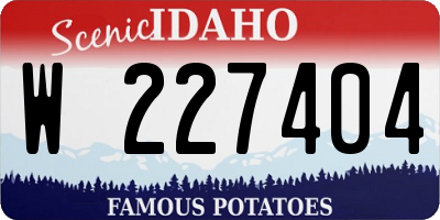 ID license plate W227404