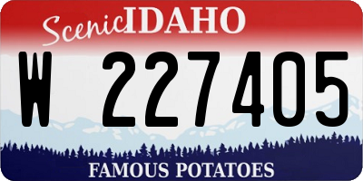 ID license plate W227405