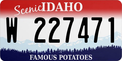 ID license plate W227471