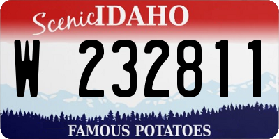 ID license plate W232811