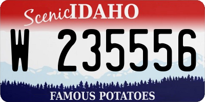 ID license plate W235556