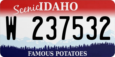 ID license plate W237532