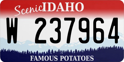 ID license plate W237964