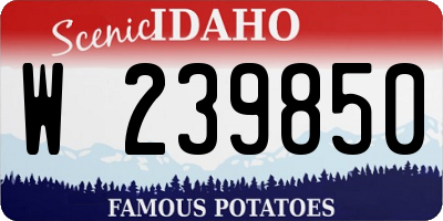 ID license plate W239850