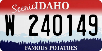 ID license plate W240149