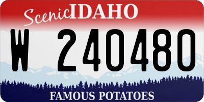 ID license plate W240480