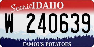 ID license plate W240639