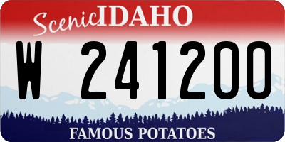 ID license plate W241200