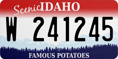 ID license plate W241245