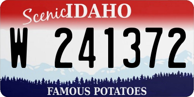 ID license plate W241372