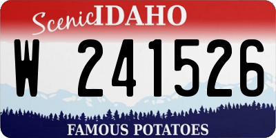 ID license plate W241526