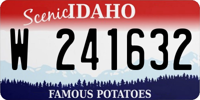 ID license plate W241632