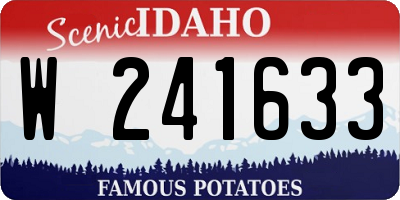 ID license plate W241633