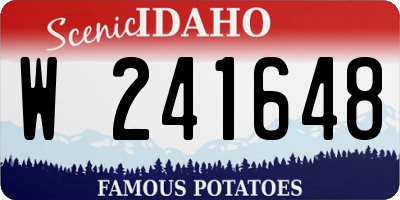 ID license plate W241648