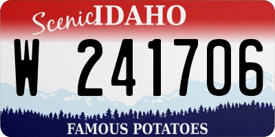 ID license plate W241706