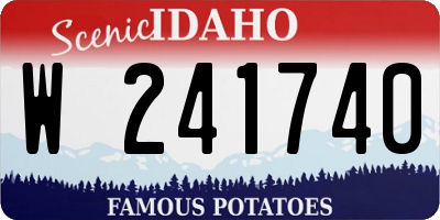 ID license plate W241740