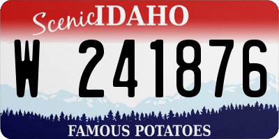 ID license plate W241876