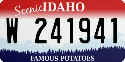 ID license plate W241941