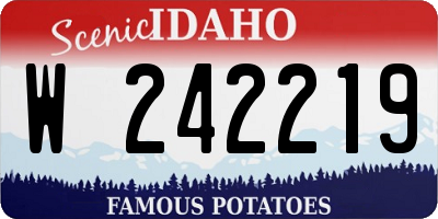 ID license plate W242219