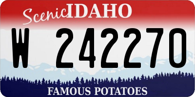 ID license plate W242270