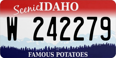 ID license plate W242279