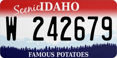 ID license plate W242679