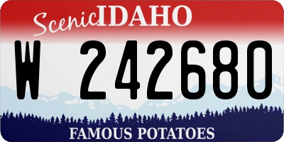 ID license plate W242680