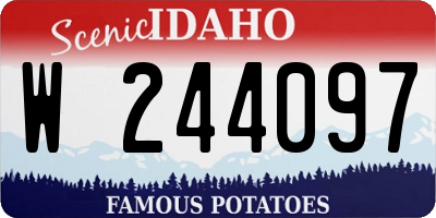 ID license plate W244097