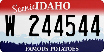 ID license plate W244544
