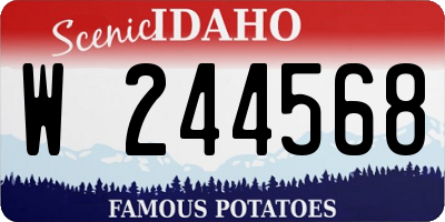 ID license plate W244568