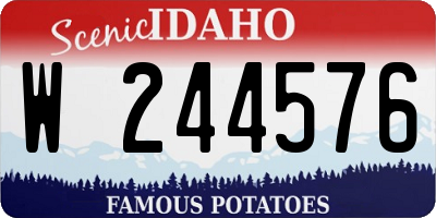 ID license plate W244576