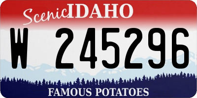 ID license plate W245296