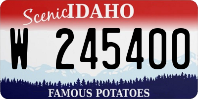 ID license plate W245400