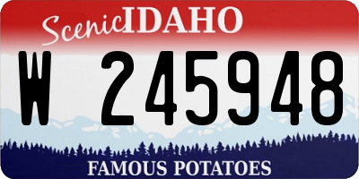 ID license plate W245948