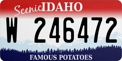ID license plate W246472