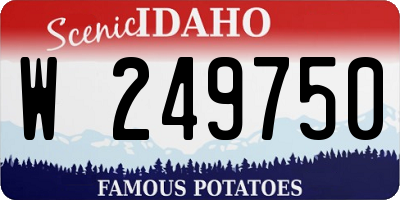ID license plate W249750